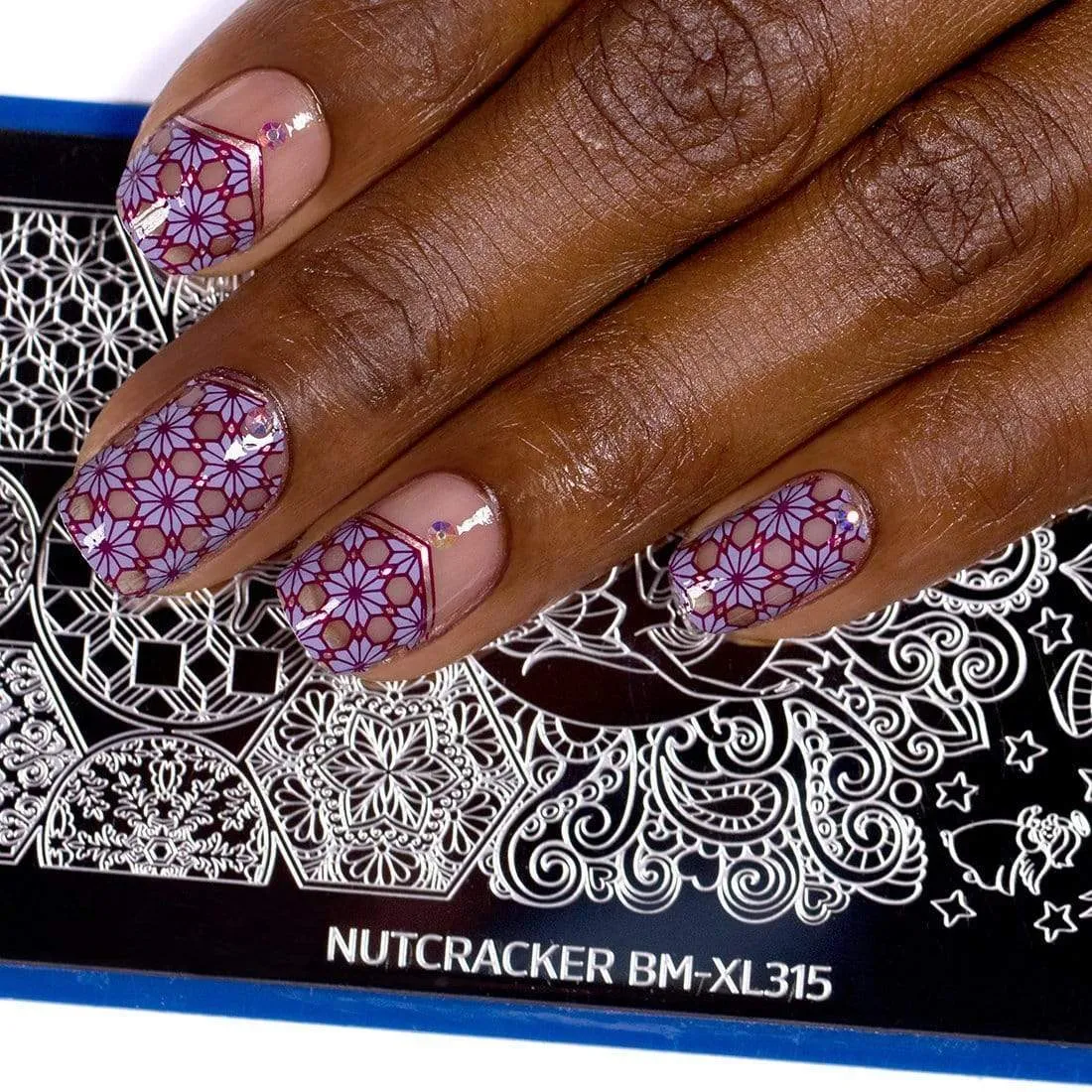 Snowflake Waltz: 6-Piece Stamping Art Polish Set