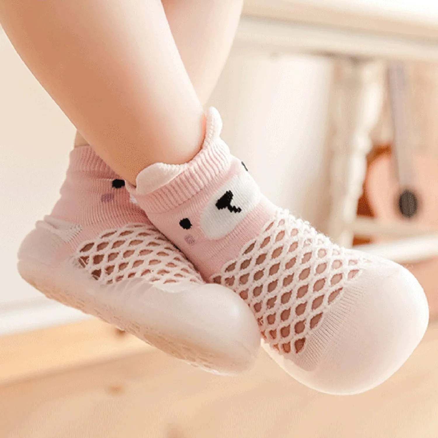 Sock Shoes Toddler Infant Shoes Mesh Slip On Socks Shoes Soft Sole Non Slip Wear Out Toddler Floor Black Shoes B