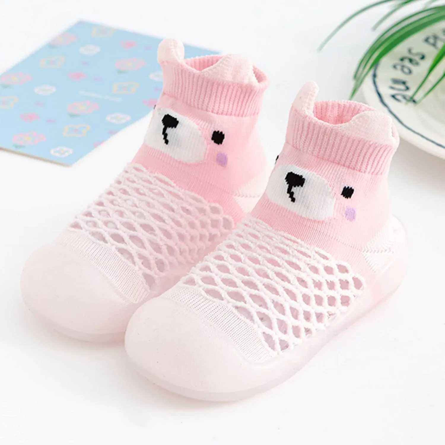 Sock Shoes Toddler Infant Shoes Mesh Slip On Socks Shoes Soft Sole Non Slip Wear Out Toddler Floor Black Shoes B
