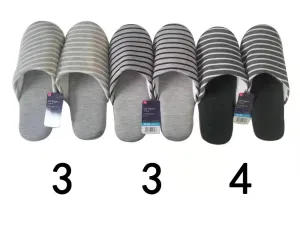 Soft Slippers - Striped - US 8-10 - EU 41-44-