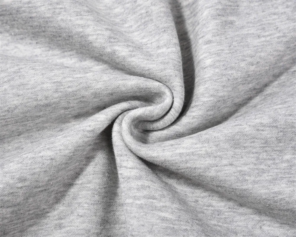 Solid Color All-matching Loose Casual Half Zip Pullover Hoodie