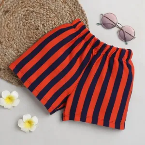 Striped Printed Short