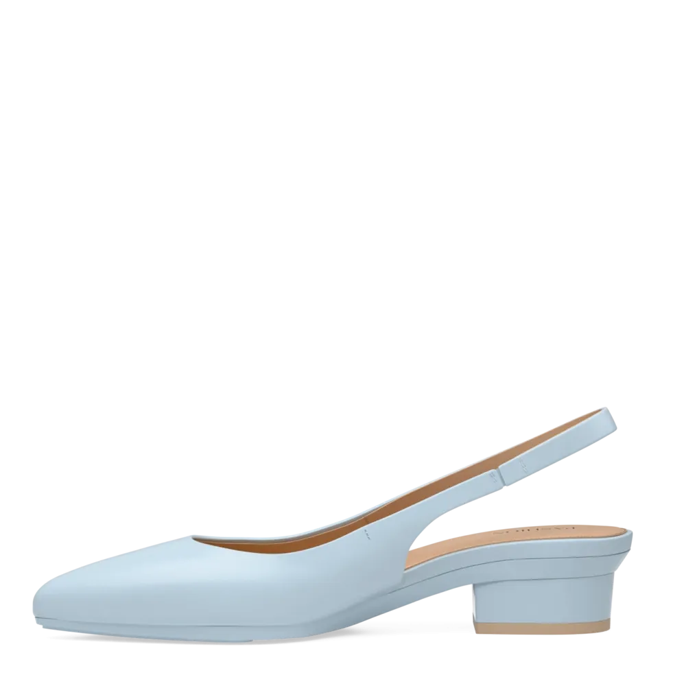 The Slingback - Baby Blue Leather