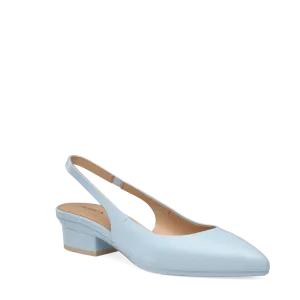 The Slingback - Baby Blue Leather