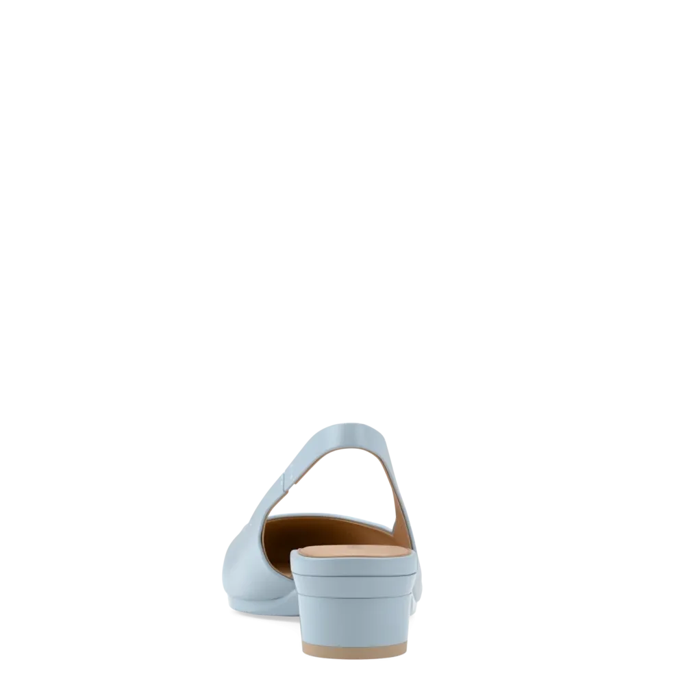The Slingback - Baby Blue Leather