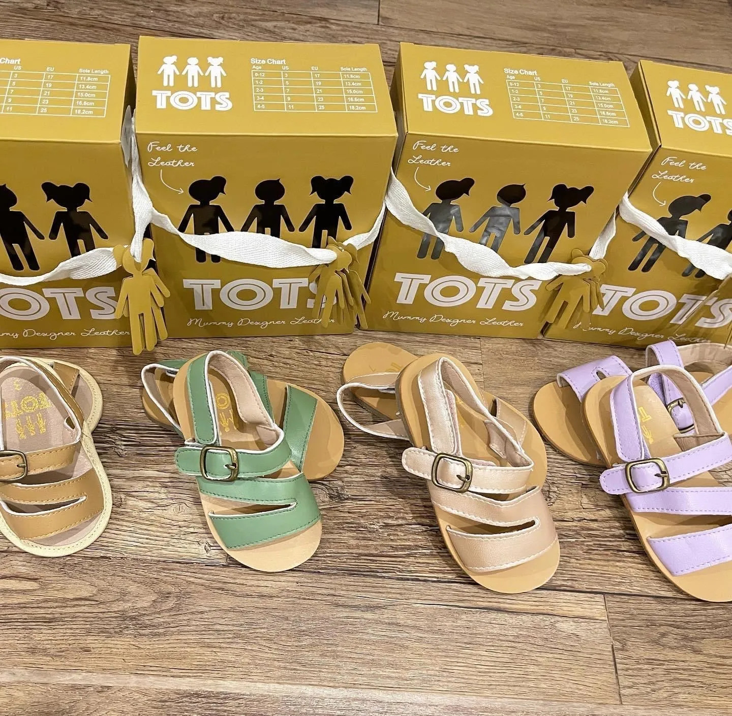 Three Tots Ziggy Leather Sandal from