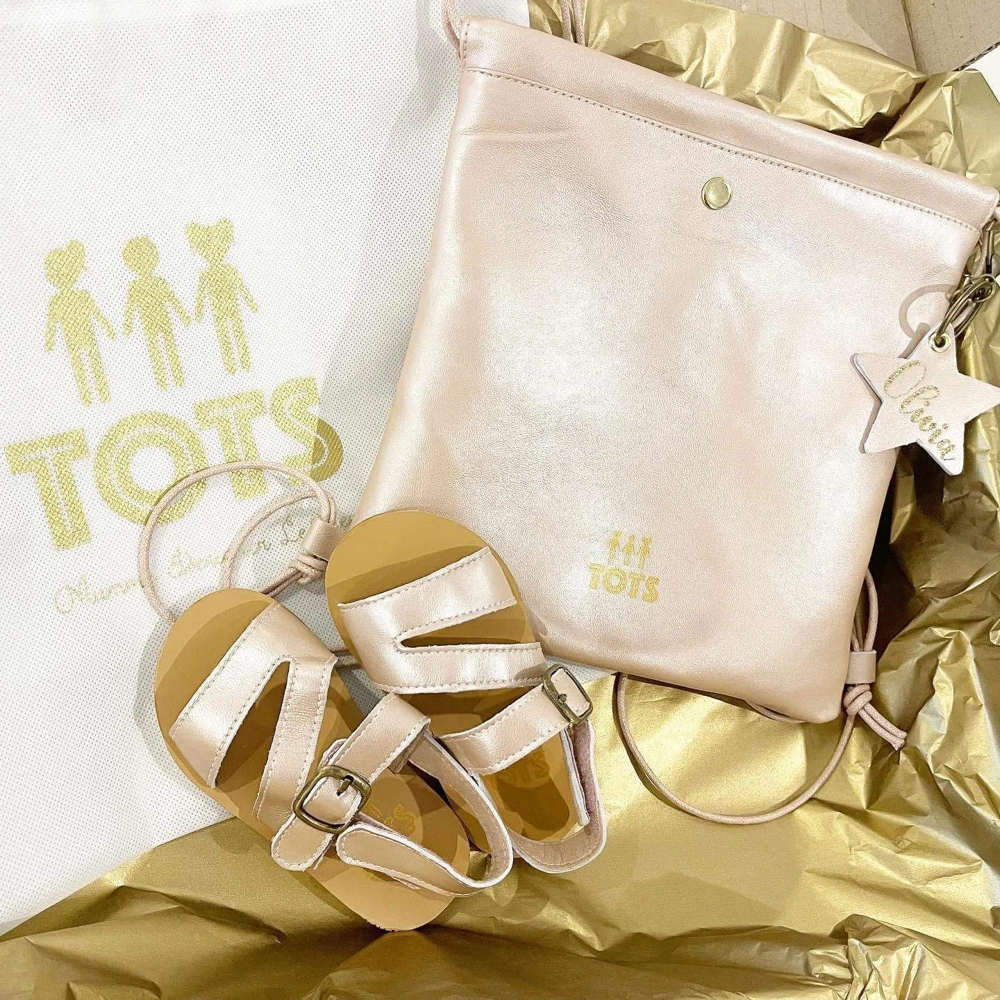Three Tots Ziggy Leather Sandal from