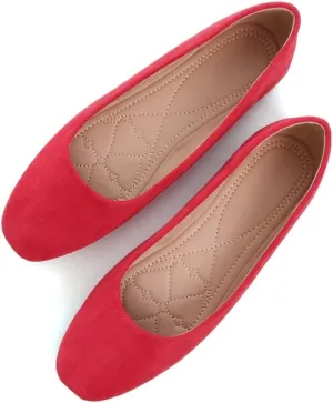 TN TANGNEST Women's Fashion Square Toe Ballet Shoes Comfortable Slip On Flats