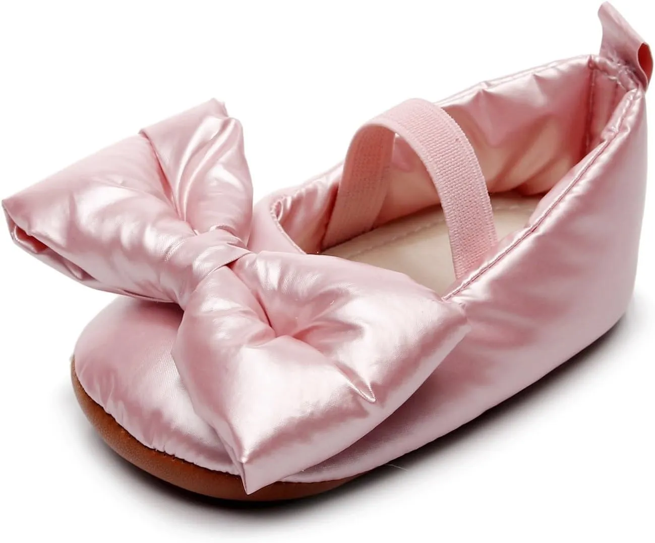 Toddler Girl's Dress Mary Jane Ballet Flats Bow Flower Wedding Party Dance Shoes Ankle Strap Flat Sandal