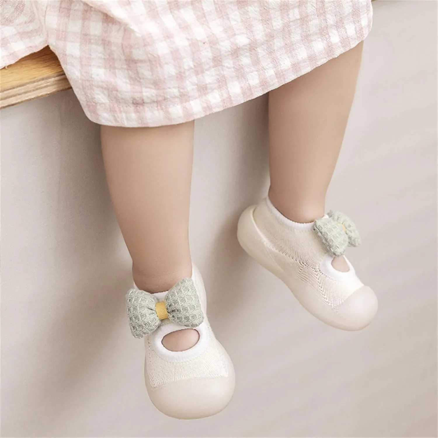 Toddler Sock Shoes Kids Infant Newborn Baby Boys Girls Shoes First Walkers Cute Bowknot Soft Antislip Sock Shoes B
