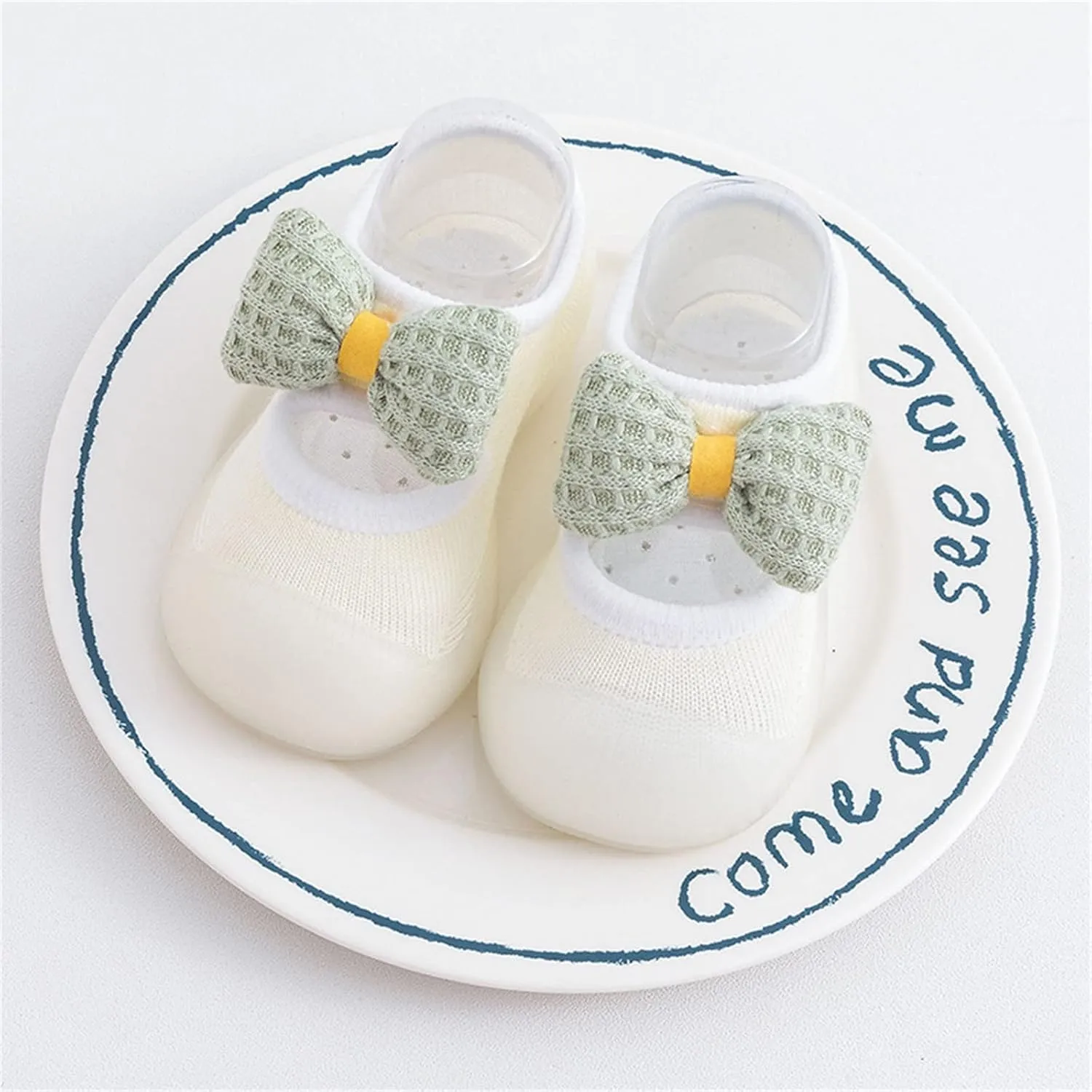 Toddler Sock Shoes Kids Infant Newborn Baby Boys Girls Shoes First Walkers Cute Bowknot Soft Antislip Sock Shoes B