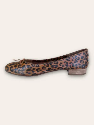 Unisa Leopard Print Ballet Flat RRP $89 Size 38