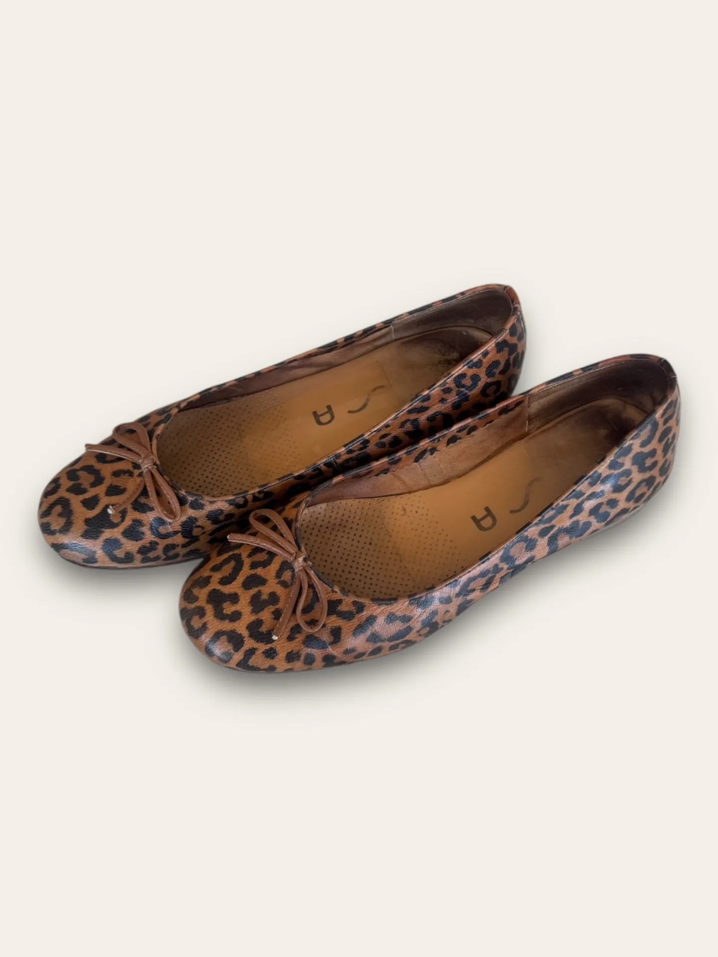 Unisa Leopard Print Ballet Flat RRP $89 Size 38