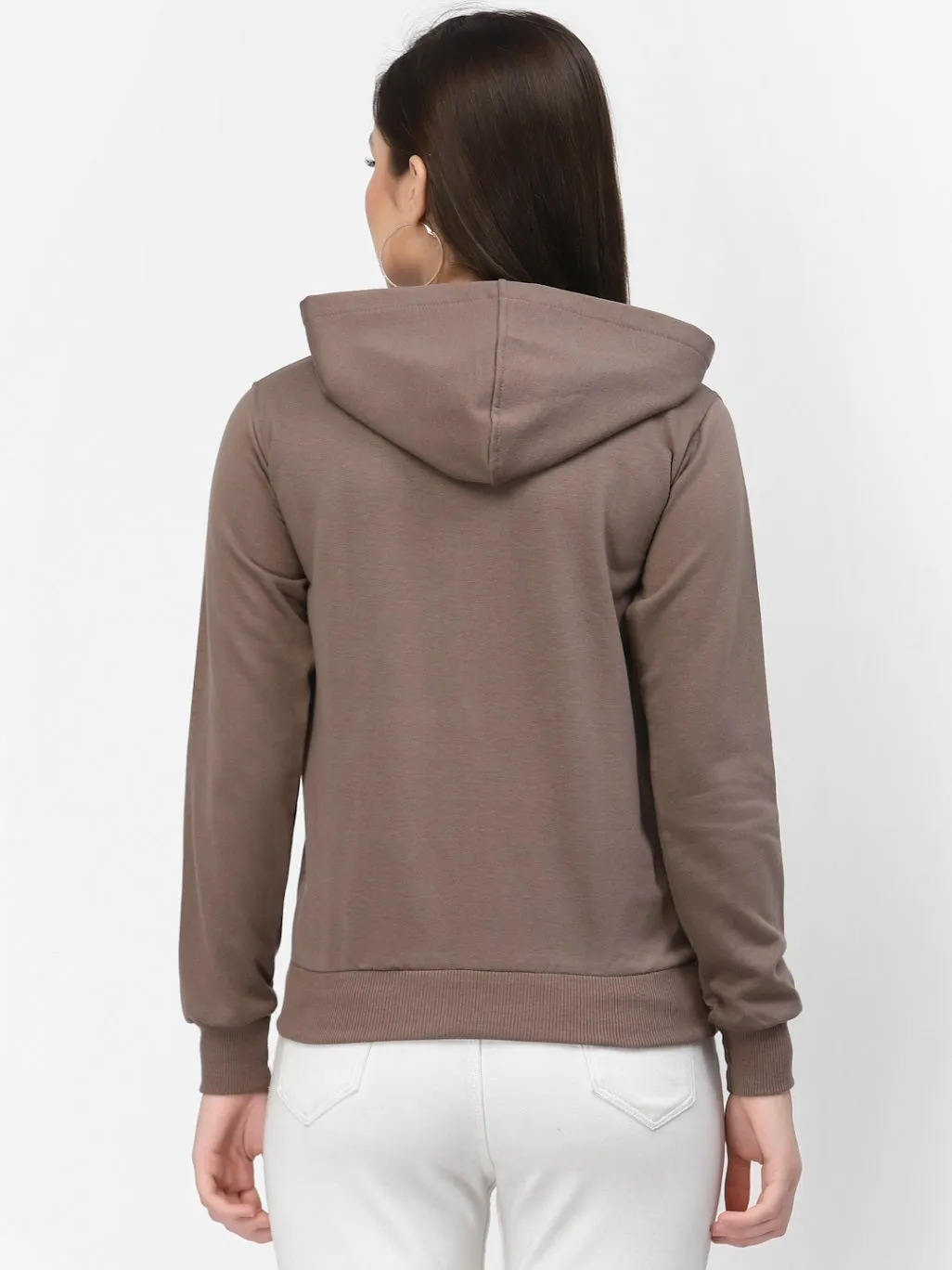 UZARUS Women's Cotton Fleece Latest Stylish Sweatshirt Hoodie