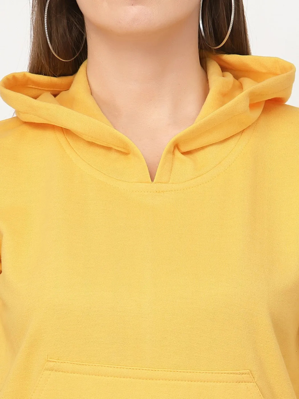 UZARUS Women's Cotton Fleece Latest Stylish Sweatshirt Hoodie