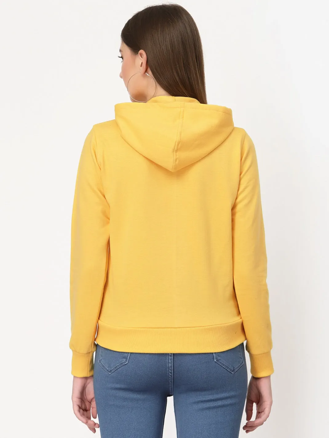 UZARUS Women's Cotton Fleece Latest Stylish Sweatshirt Hoodie
