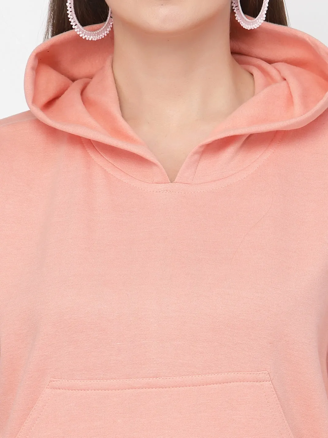 UZARUS Women's Cotton Fleece Latest Stylish Sweatshirt Hoodie