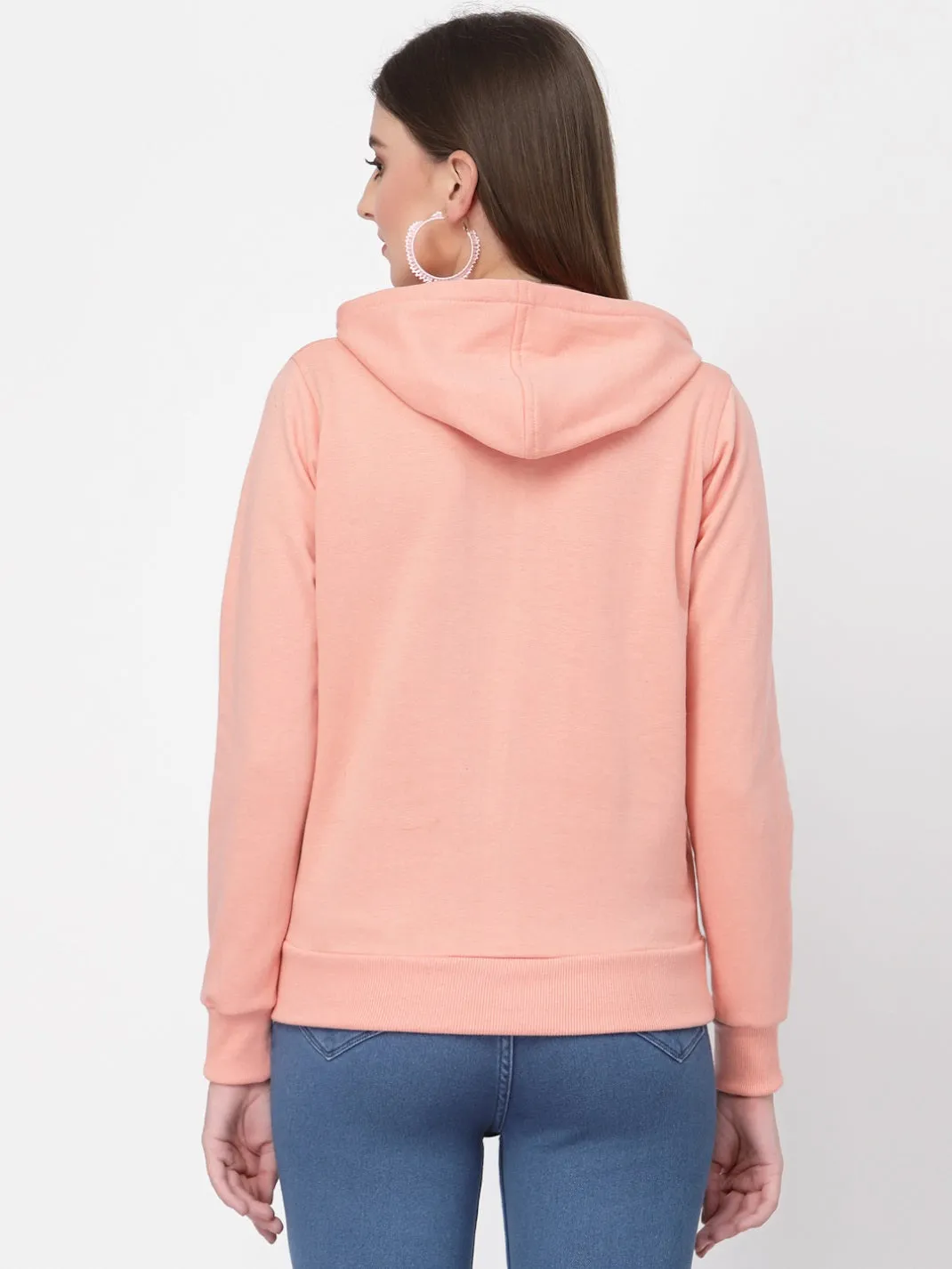 UZARUS Women's Cotton Fleece Latest Stylish Sweatshirt Hoodie