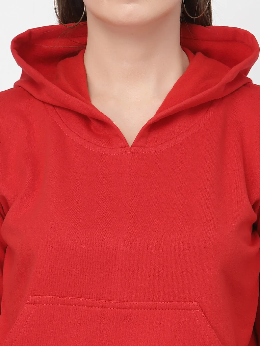 UZARUS Women's Cotton Fleece Latest Stylish Sweatshirt Hoodie