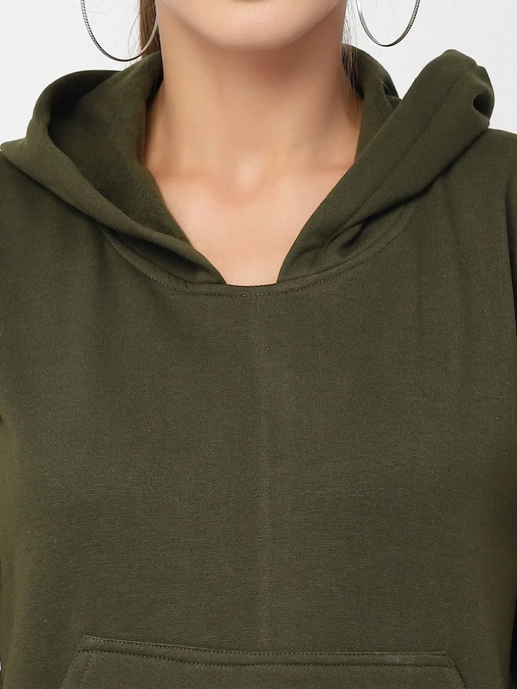 UZARUS Women's Cotton Fleece Latest Stylish Sweatshirt Hoodie