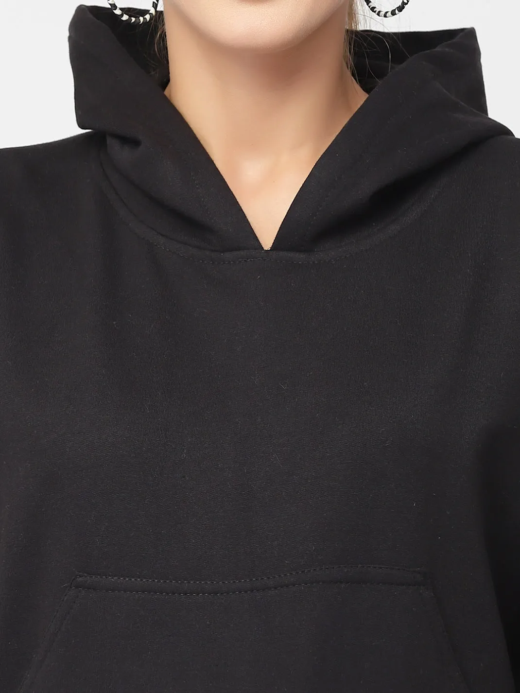 UZARUS Women's Cotton Fleece Latest Stylish Sweatshirt Hoodie