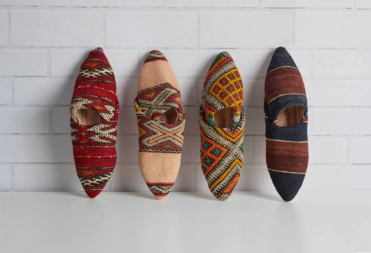 Verve Culture - Moroccan Kilim Slippers