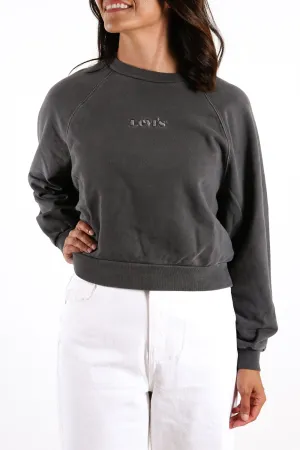 Vintage Raglan Crew Neck Sweatshirt Blackened Pearl