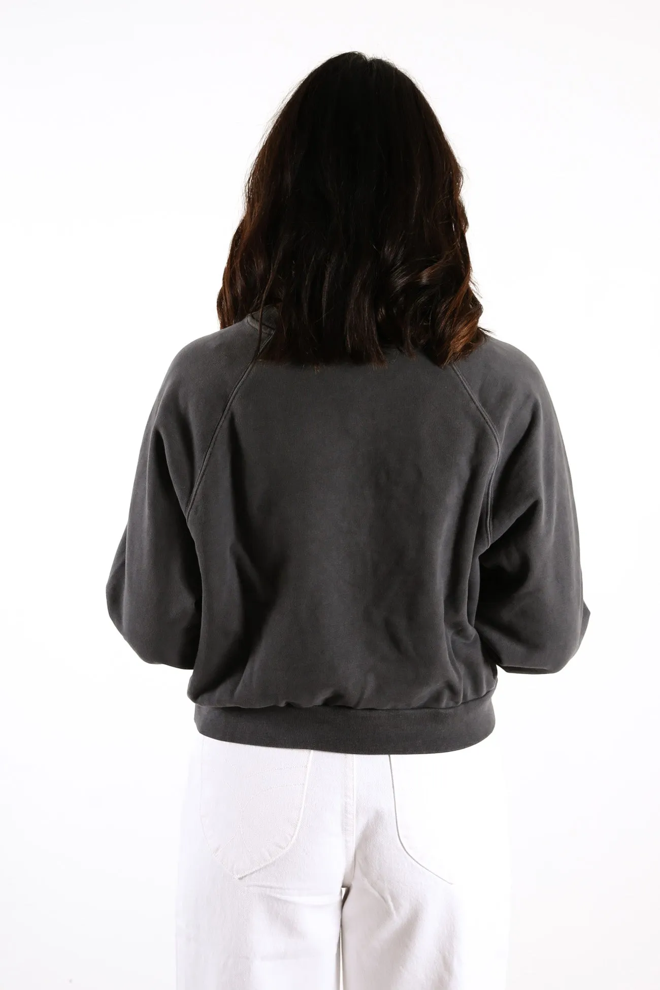 Vintage Raglan Crew Neck Sweatshirt Blackened Pearl