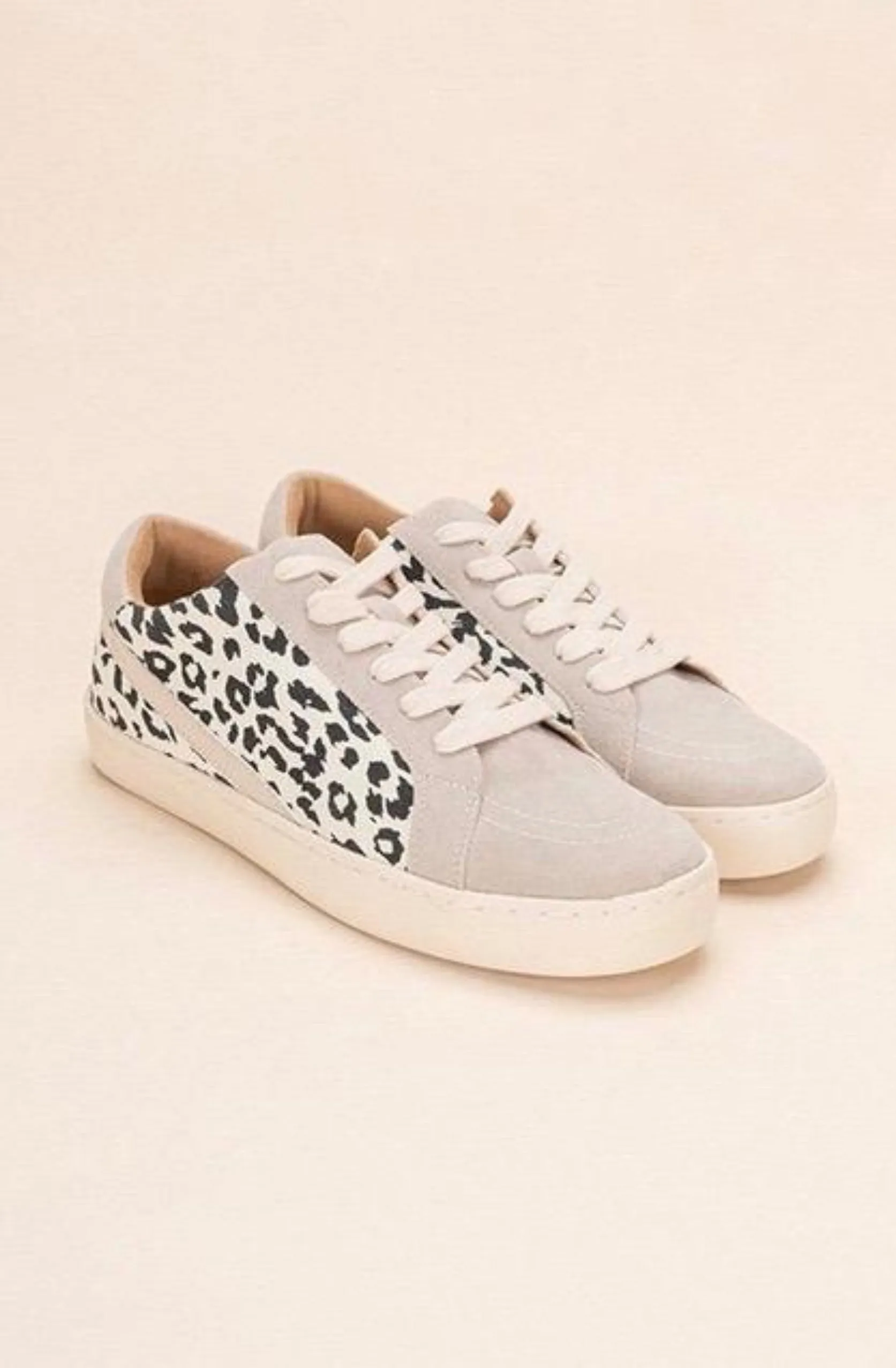 Walk This Way Beige Sneakers