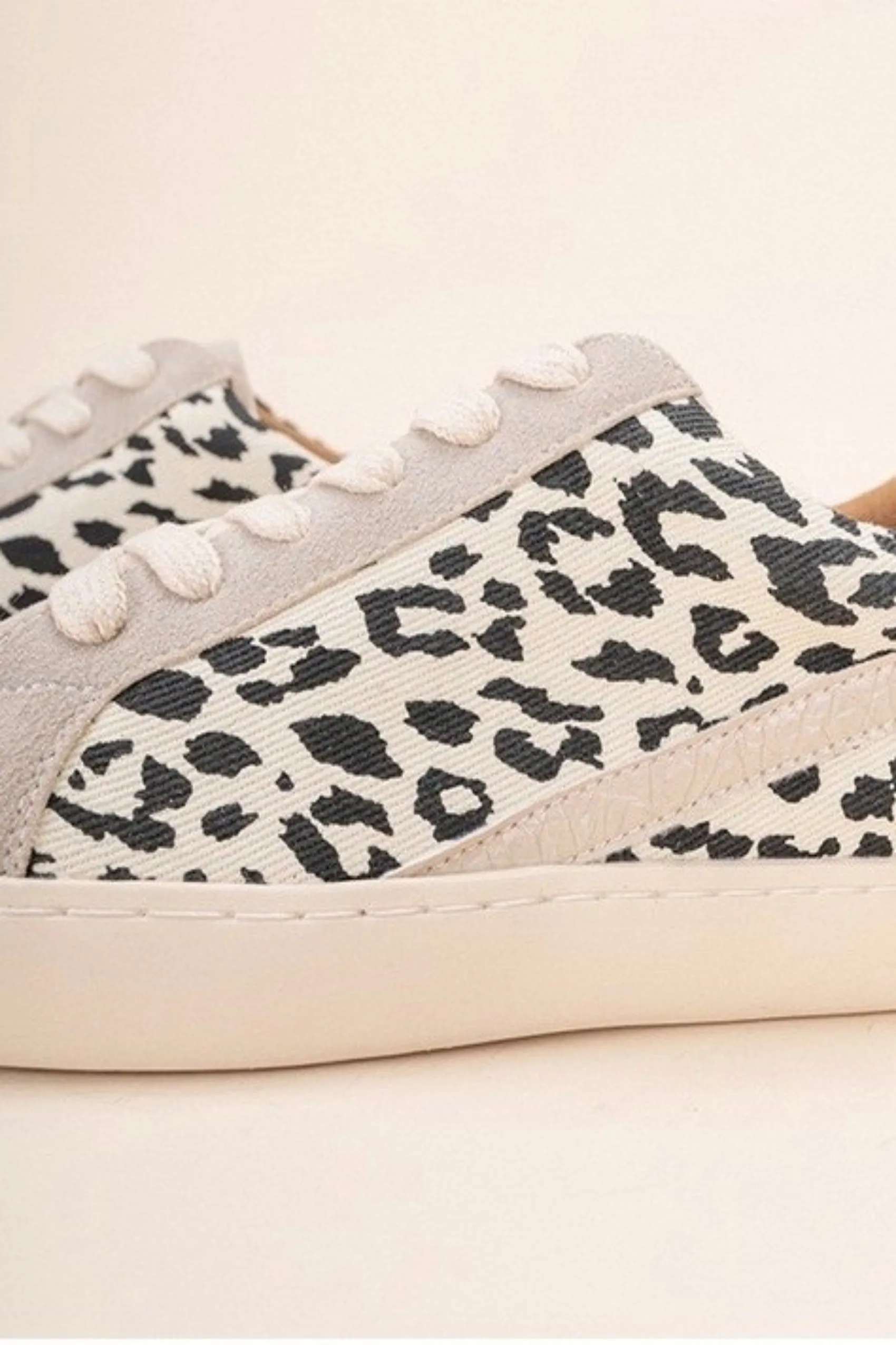 Walk This Way Beige Sneakers