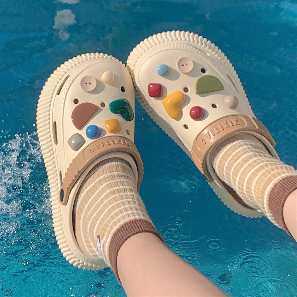 Wholesale EVA Soft Platform Hole Shoes