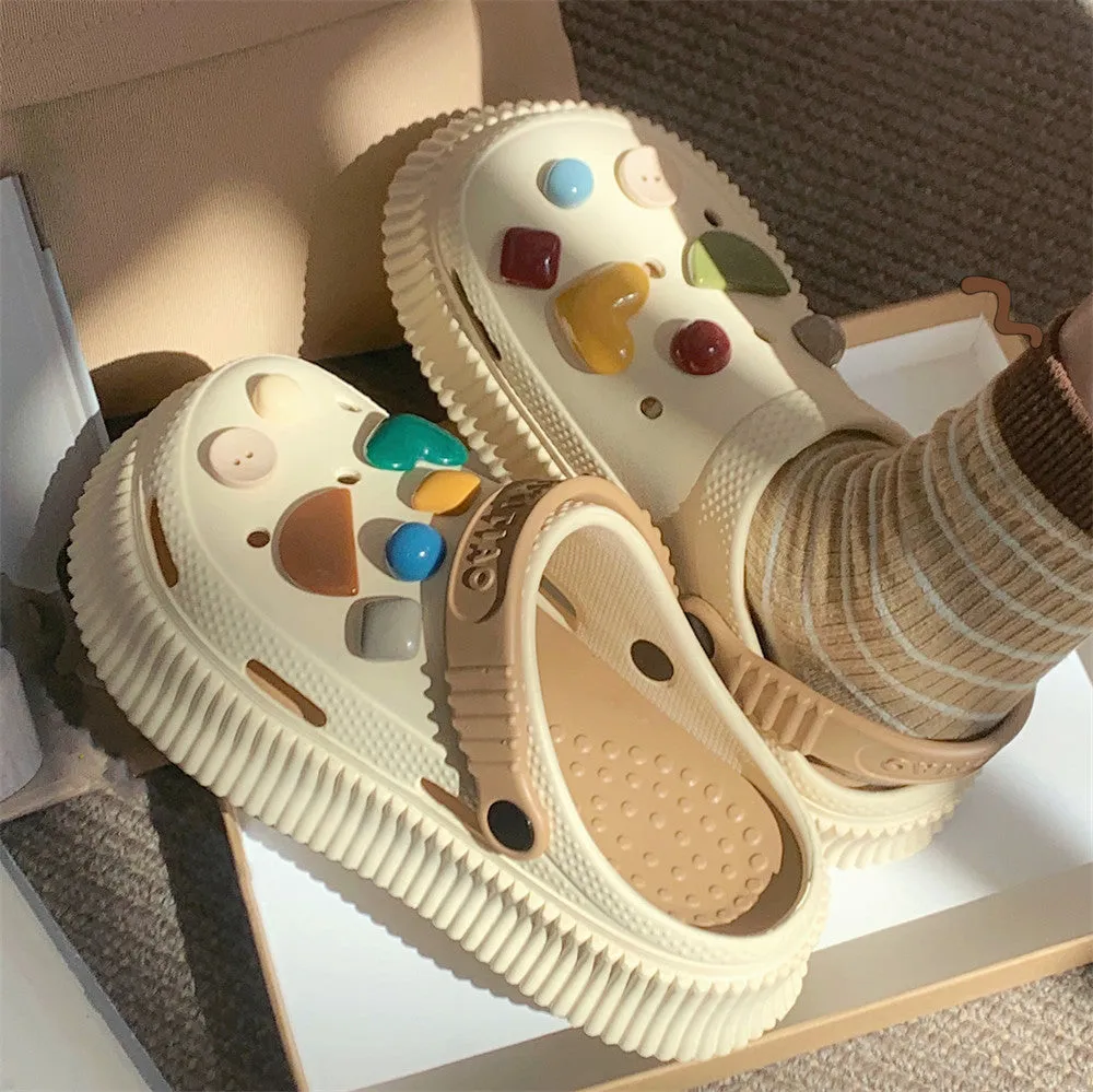 Wholesale EVA Soft Platform Hole Shoes