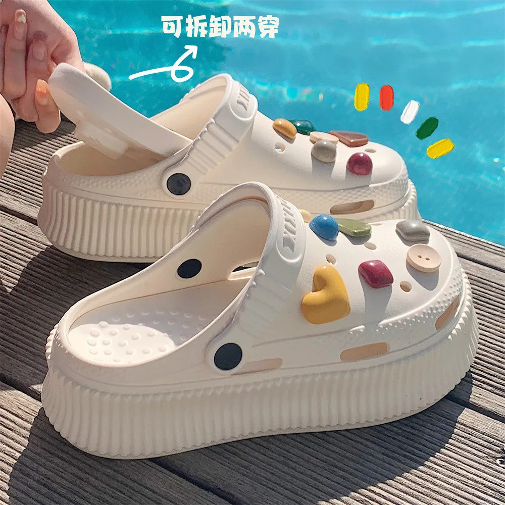 Wholesale EVA Soft Platform Hole Shoes