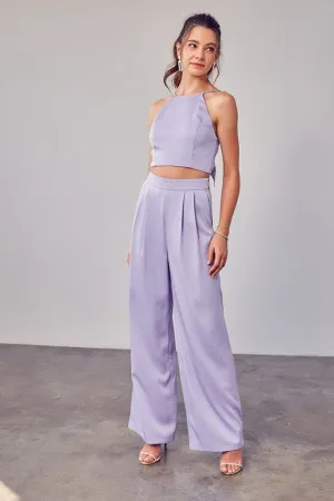 Wide Leg Lavender Dress Pants