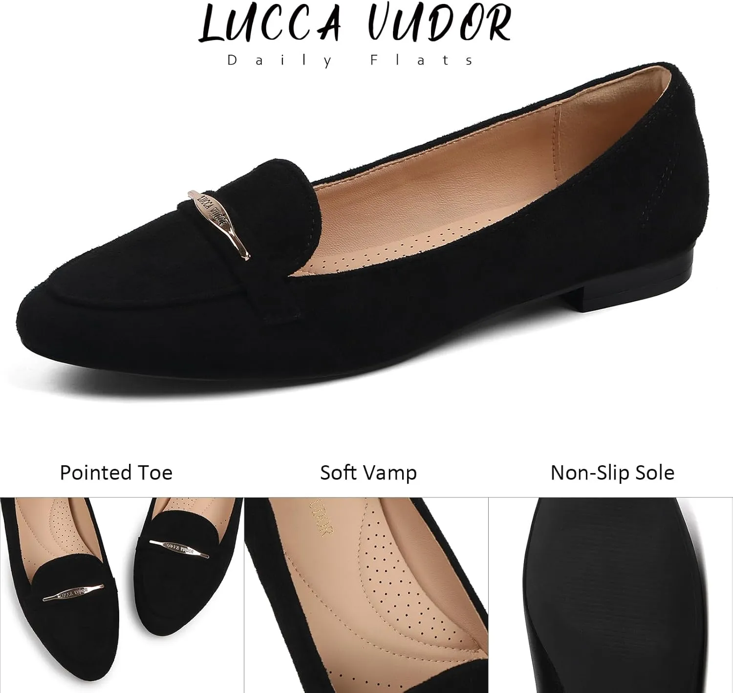 Women's Classic Ballet Flats Casual Comfort Slip On Flats ShoesComfortable Slip OnBallet ShoesSlip On CasualFlat Shoesfor Walking,Home, Daily Driving, Dressy for Women's