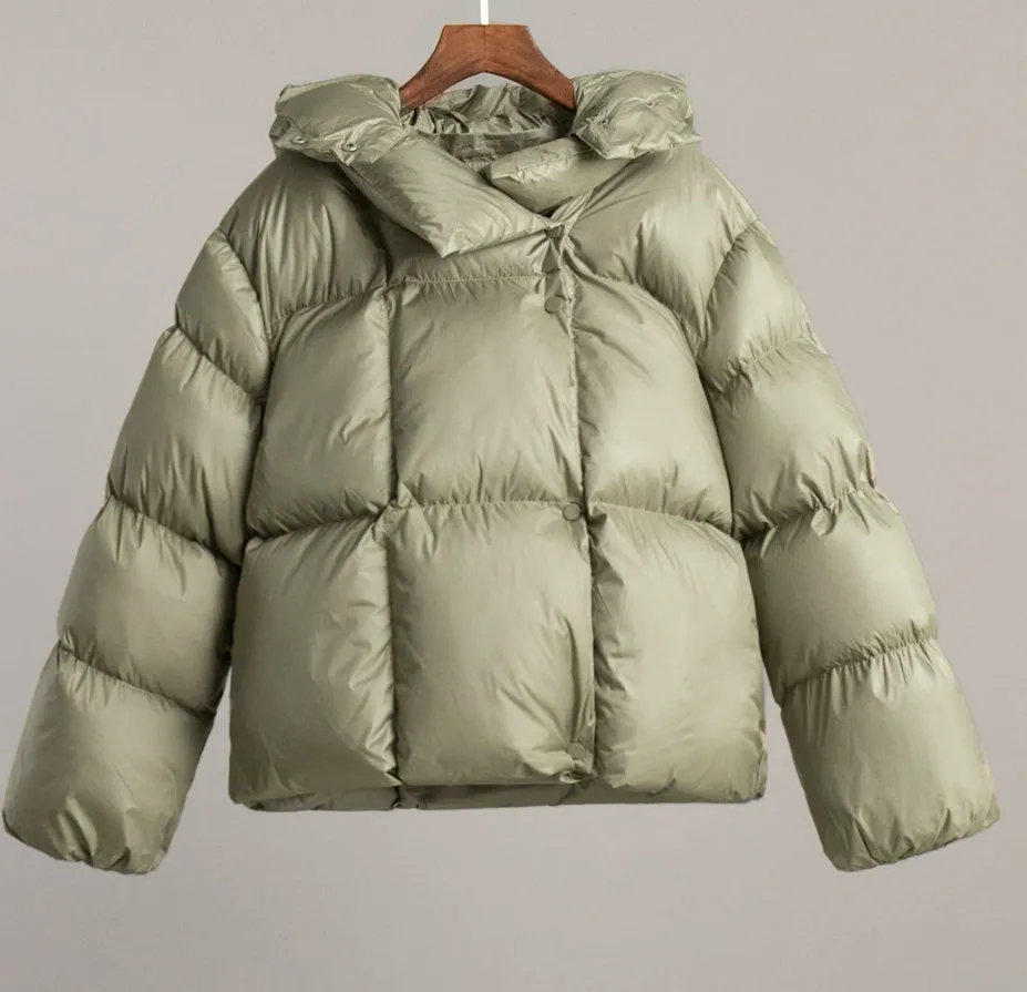 Women's Fashionable Simple Bread Coat Cotton-padded Jacket