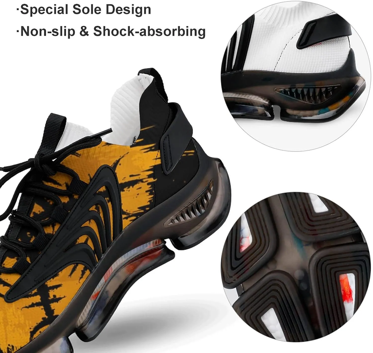 Womens Men's Viking Fashion Sneakers Non Slip Breathable Running Shoes Lightweight Gym Workout Shoes