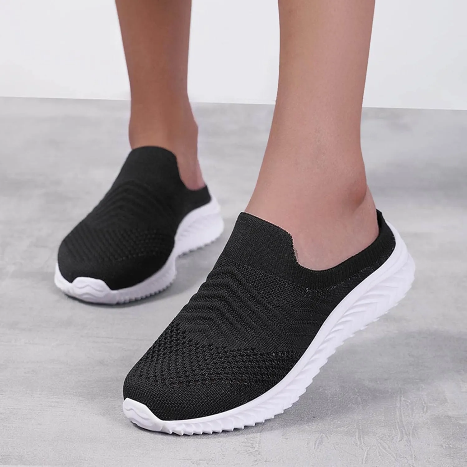 Women's Orthopedic Clogs with Air Cushion Support to Reduce Back and Knee Pressure Mesh Shoes Slip-On Slippers