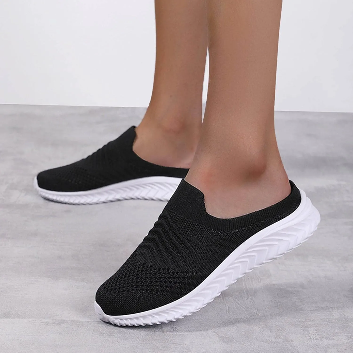 Women's Orthopedic Clogs with Air Cushion Support to Reduce Back and Knee Pressure Mesh Shoes Slip-On Slippers