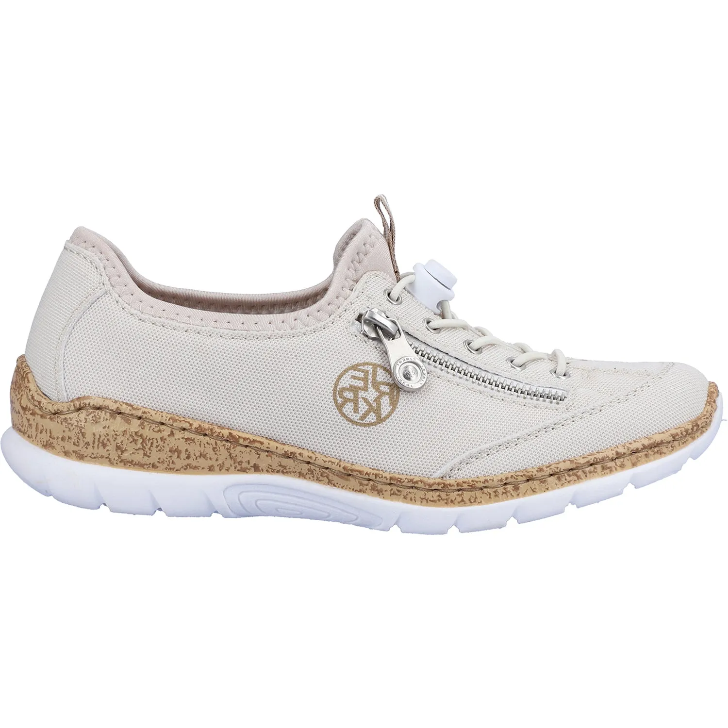 Women's Rieker N4263-81 Nikita 63 Kreide/Perlcreme Synthetic