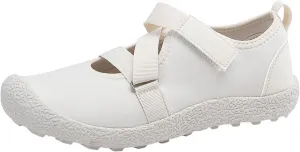 Women's Slip on Walking Shoes Comfy Knitted Non Slip Vintage Wide Running Shoes Breathable Gym Workout Shoes Lightweight Sneakers Indoor Outdoor