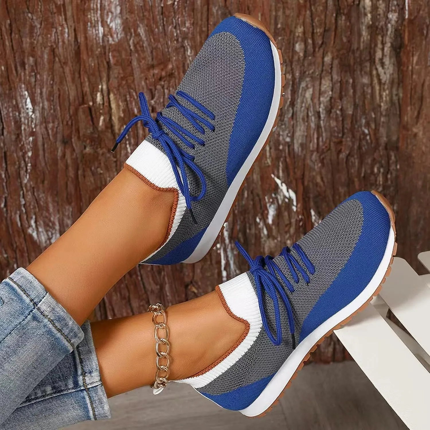 Women's Slip on Walking Shoes Memory Foam Non Slip Running Shoes Wide Width Breathable Gym Workout Shoes Ladies 2024 Fashion Sneakers