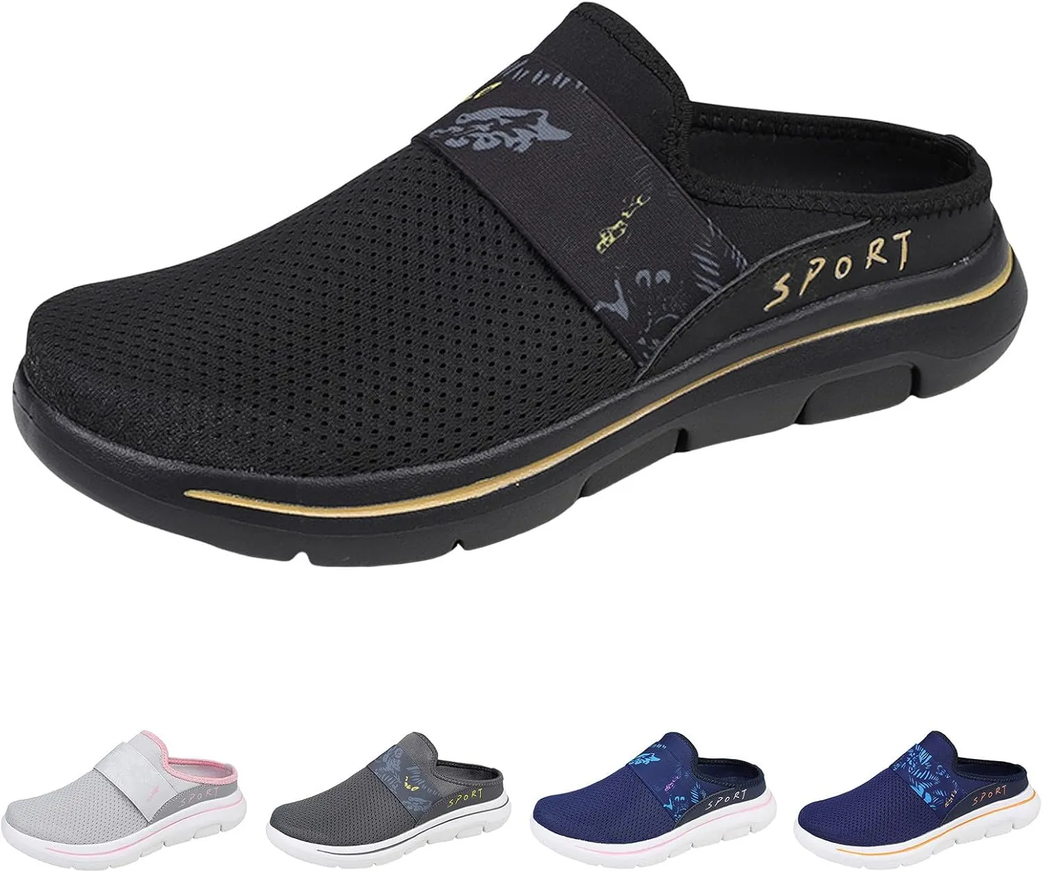 Women's Slip on Walking Shoes Non Slip Memory Foam Arch Support Running Shoes Breathable Mesh Sports Workout Tennis Shoes Lightweight Sneakers Indoor Outdoor