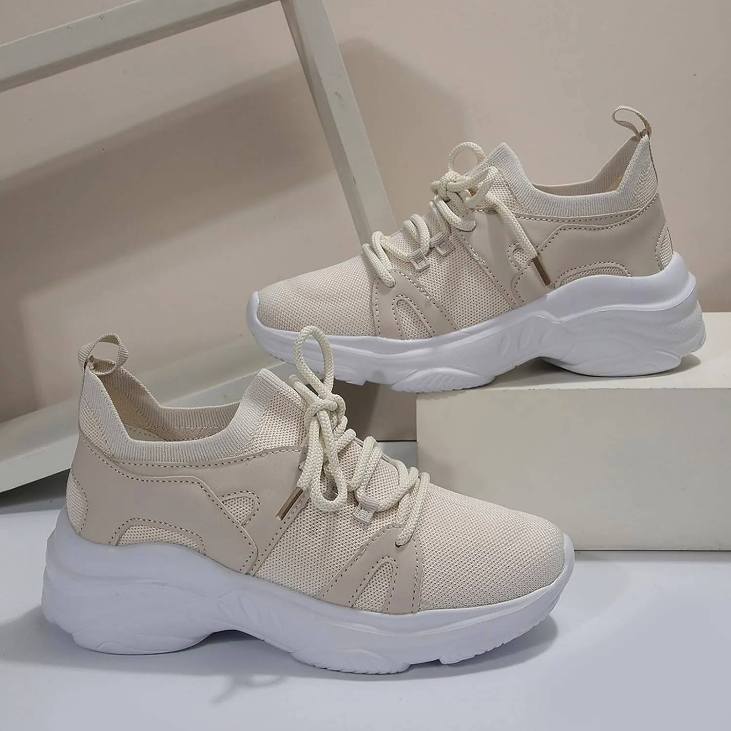 Womens Walking Shoes Slip on Dressy Knitted Non Slip Running Shoes Wide Width Breathable Mesh Sports Workout Tennis Shoes Ladies 2024 Fashion Sneakers