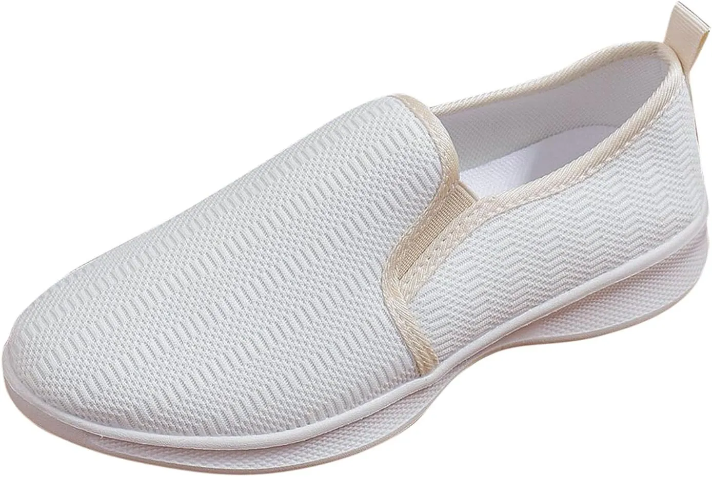Womens Walking Shoes Slip on Non Slip Memory Foam Comfortable Running Shoes Breathable Mesh Sports Workout Tennis Shoes Fashion Lace Up Sneakers