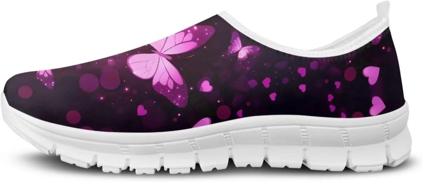 Women's Walking Workout Shoes Running Hiking Outdoor Slip-On Shoes Exercise Causal Non-Slip Sneaker for Women US 5.5-11.5