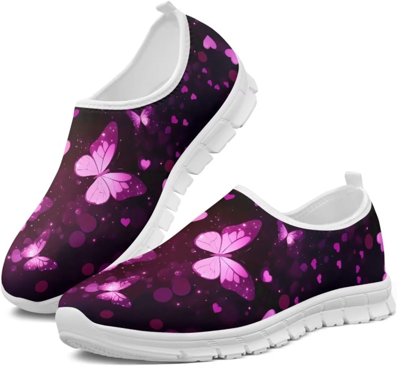 Women's Walking Workout Shoes Running Hiking Outdoor Slip-On Shoes Exercise Causal Non-Slip Sneaker for Women US 5.5-11.5