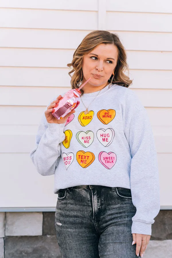 XOXO Candy Hearts Sweatshirt