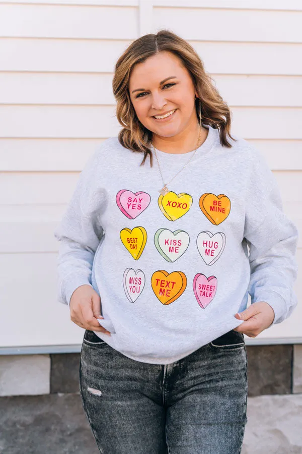 XOXO Candy Hearts Sweatshirt