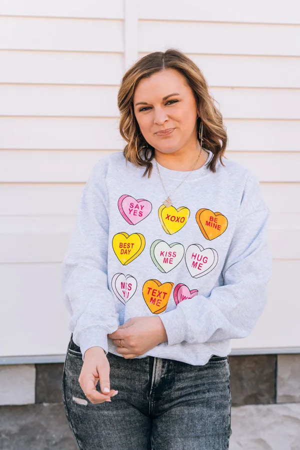 XOXO Candy Hearts Sweatshirt